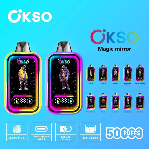 OKSO Magic Mirror 50000 Puffs - PURE