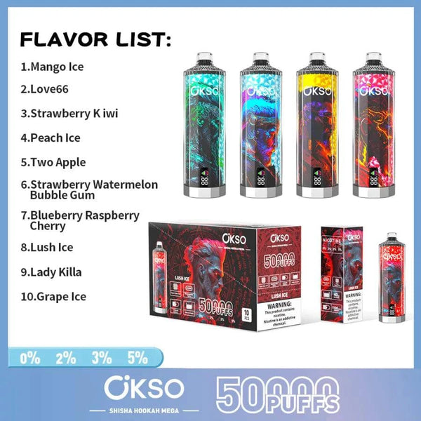 OKSO Shisha Hookahmega 50k - PURE