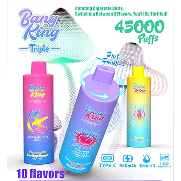 Bang King Triple 45k Puffs - PURE