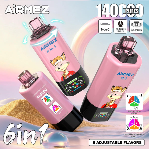 Airmez FOX 140k Puffs 6 IN 1 - PURE