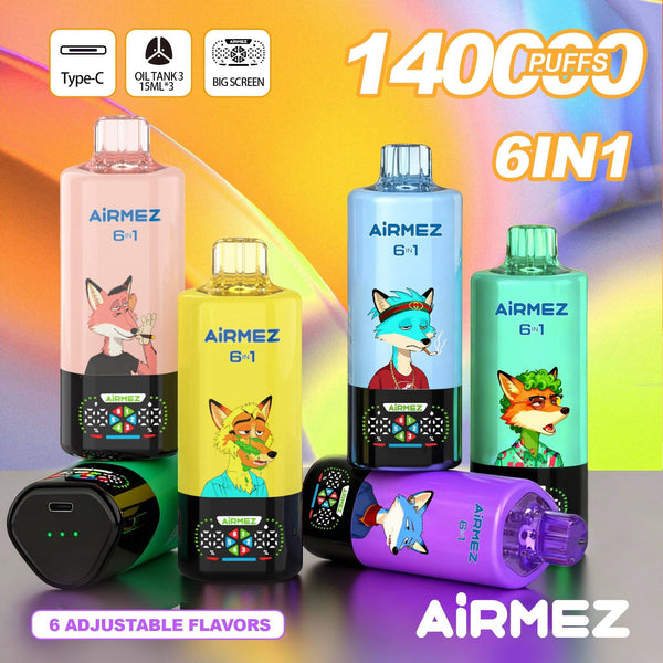 Airmez FOX 140k Puffs 6 IN 1 - PURE