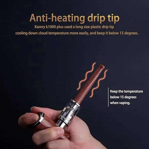 kamry k1000 Plus Wood black Color e-cig Pipe (Mouthpiece) - PURE
