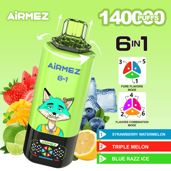Airmez FOX 140k Puffs 6 IN 1 - PURE