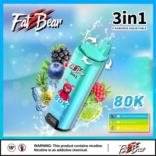 Fat Bear Triple 3 in 1 80000 Puffs - PURE