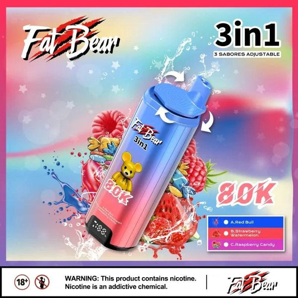 Fat Bear Triple 3 in 1 80000 Puffs - PURE