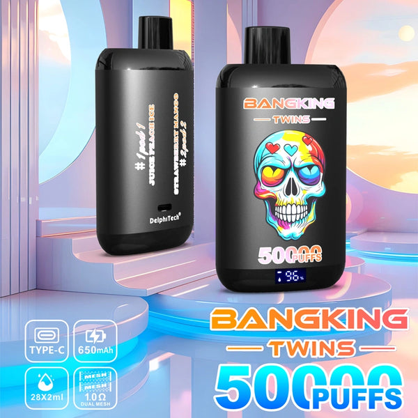 Bang King Twins 50K Puff 50000 Disposable Vape 2 in1