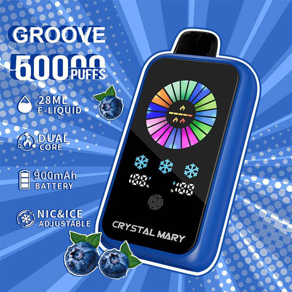 Crystal Mary Groove 50000 Puffs - PURE