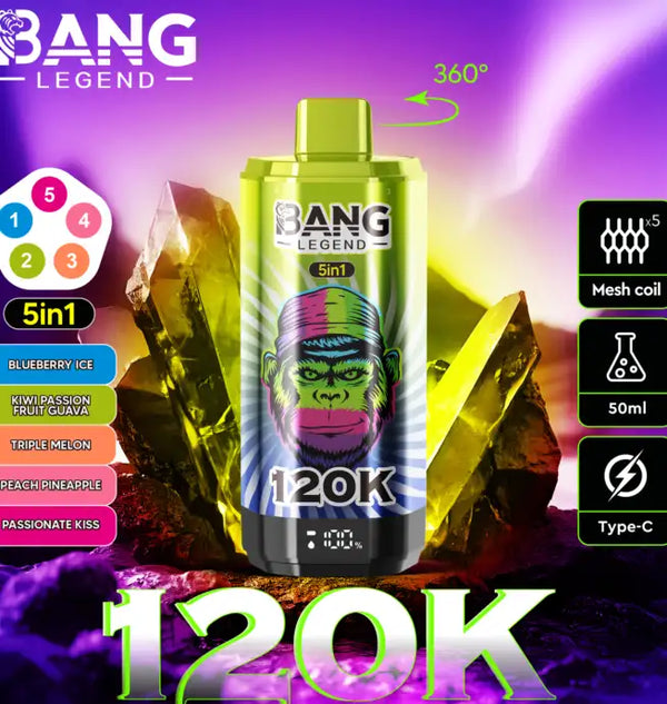 Bang Legend 120,000 puffs 5-in-1