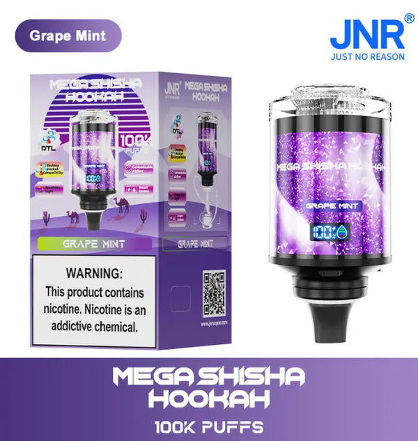 JNR Mega Shisha Hookah 100000 Puffs