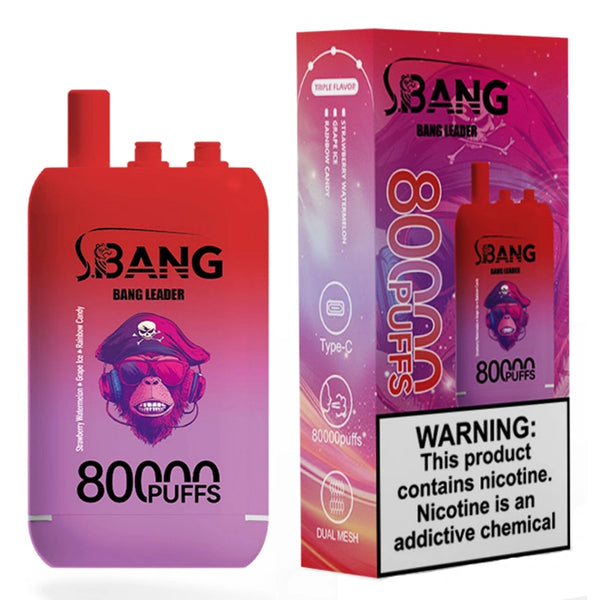 Bang Leader 80000 Puffs Disposable VapeThree Flavor 3 in 1