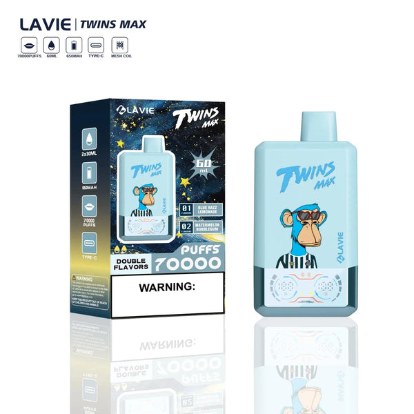 Lavie Twins Max 70000 Puffs - PURE