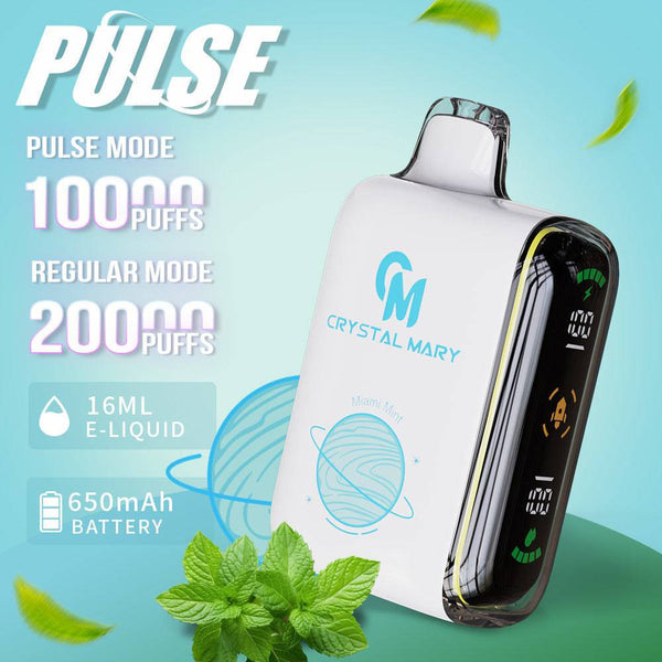 Crystal Mary Pulse 10K/20K Puff - PURE