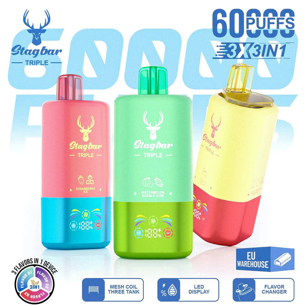 Star Bar Triple 60000 Puffs 3 IN 1 - PURE