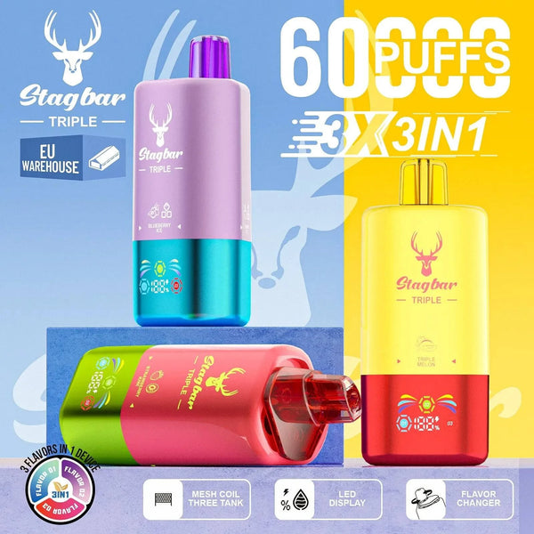 Star Bar Triple 60000 Puffs 3 IN 1 - PURE