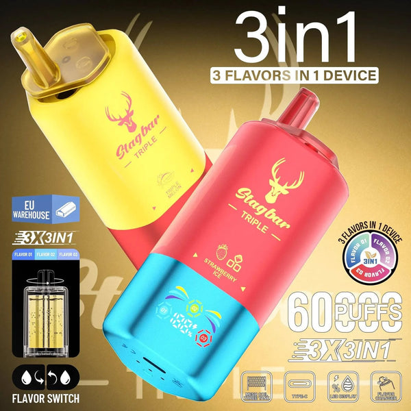 Star Bar Triple 60000 Puffs 3 IN 1 - PURE