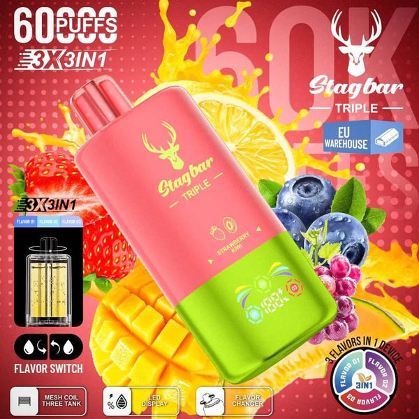 Star Bar Triple 60000 Puffs 3 IN 1 - PURE