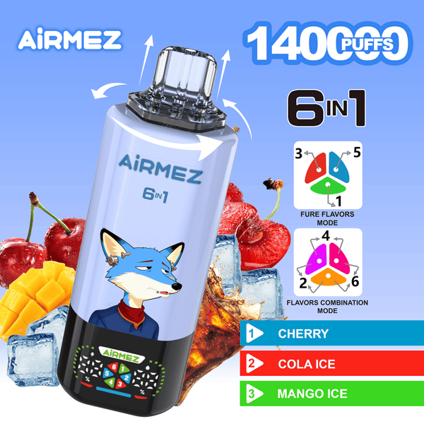 Airmez FOX 140k Puffs 6 IN 1 - PURE