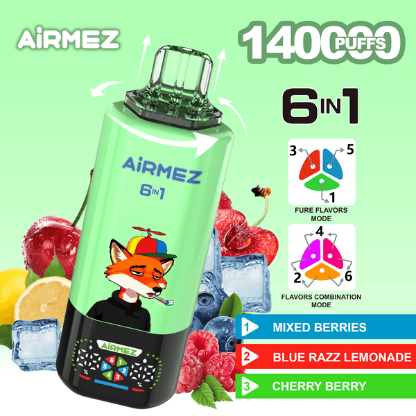 Airmez FOX 140k Puffs 6 IN 1 - PURE
