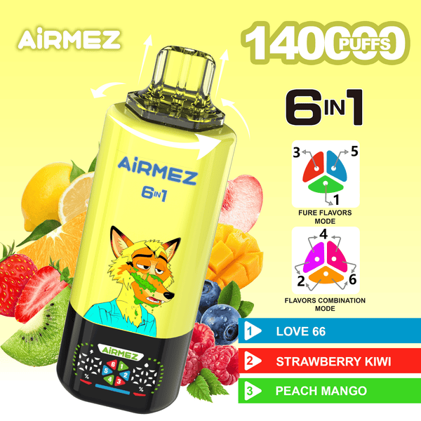Airmez FOX 140k Puffs 6 IN 1 - PURE