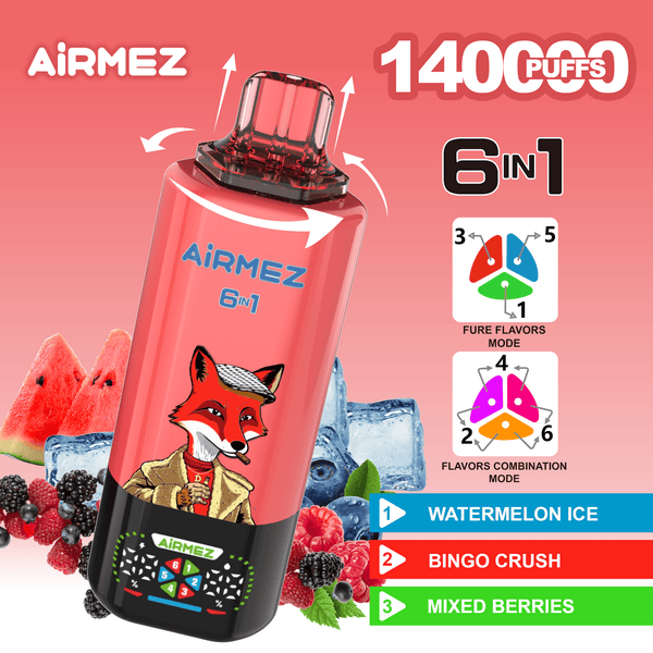 Airmez FOX 140k Puffs 6 IN 1 - PURE