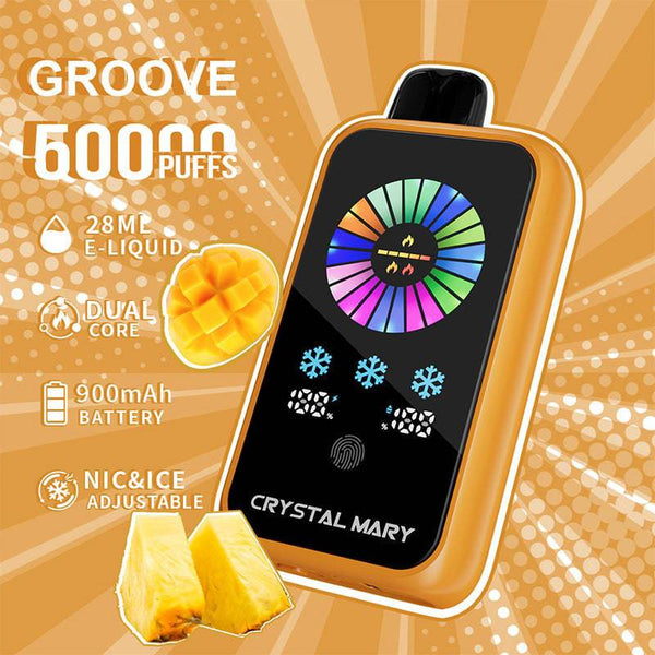 Crystal Mary Groove 50000 Puffs - PURE