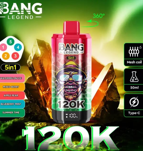 Bang Legend 120,000 puffs 5-in-1