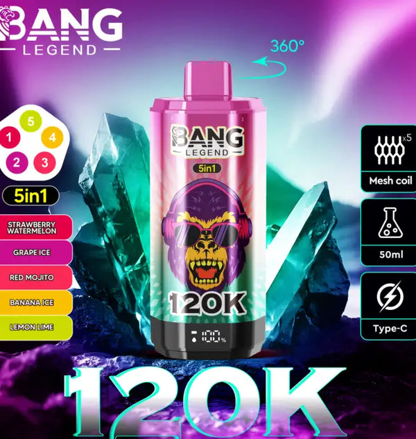 Bang Legend 120,000 puffs 5-in-1