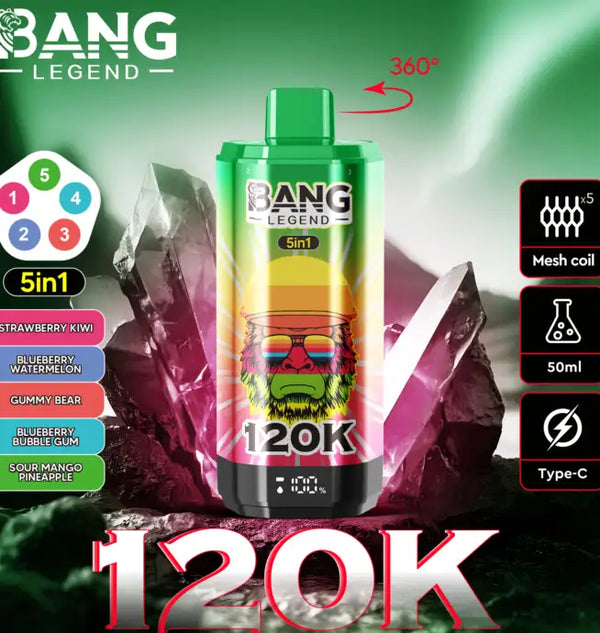 Bang Legend 120,000 puffs 5-in-1
