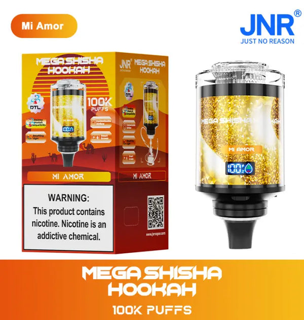 JNR Mega Shisha Hookah 100000 Puffs