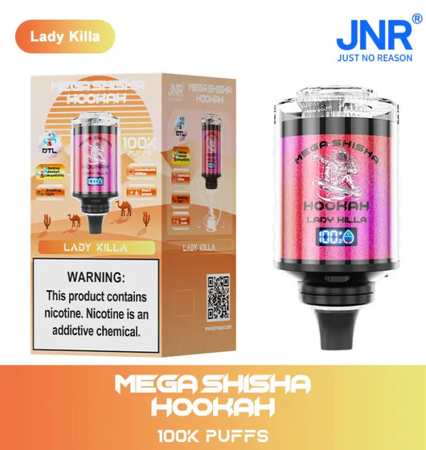 JNR Mega Shisha Hookah 100000 Puffs