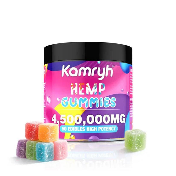 kamry Gummies for Adults, 6 Fruit Style, Sleep Support, Omega 3-6-9 Complex, Chewable Gummy Vitamins USA Made - PURE