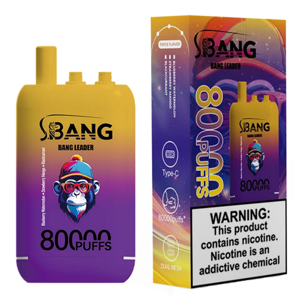 Bang Leader 80000 Puffs Disposable VapeThree Flavor 3 in 1