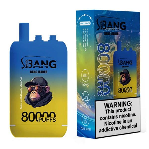 Bang Leader 80000 Puffs Disposable VapeThree Flavor 3 in 1